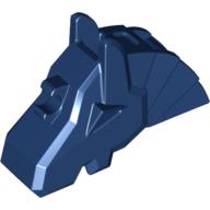 Lego Animal / Creature Accessory, Horse Battle Helmet [Angular, Front Clip] / Dark Blue
