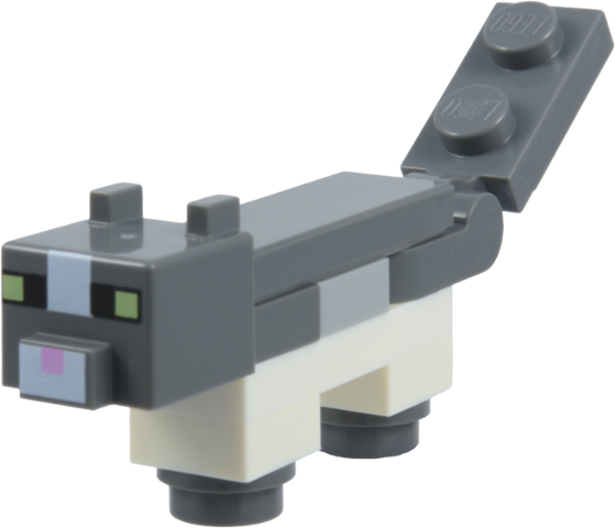 Lego Minecraft Cat, American Shorthair - Brick Built (Jellie)