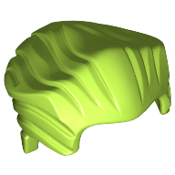 Lego Hair Swept Back with Widow's Peak [Plain] / Lime