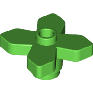 Lego Plant, Flower 2 x 2 Leaves - Angular