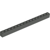 Lego Brick 1 x 16 / Dark Gray