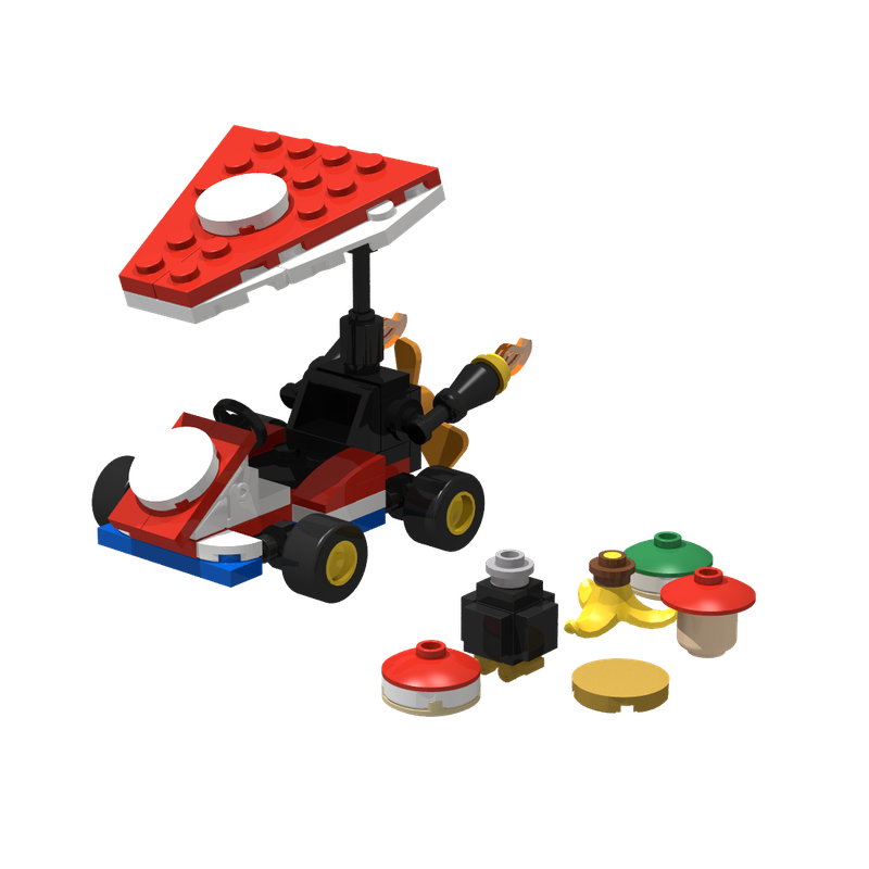 Lego Minifigure Scale Mario Kart