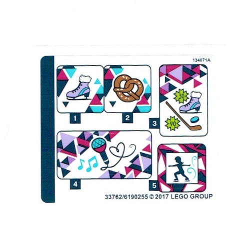 Lego Sticker Sheet for Set 41322-1 / [No Color/Any Color]