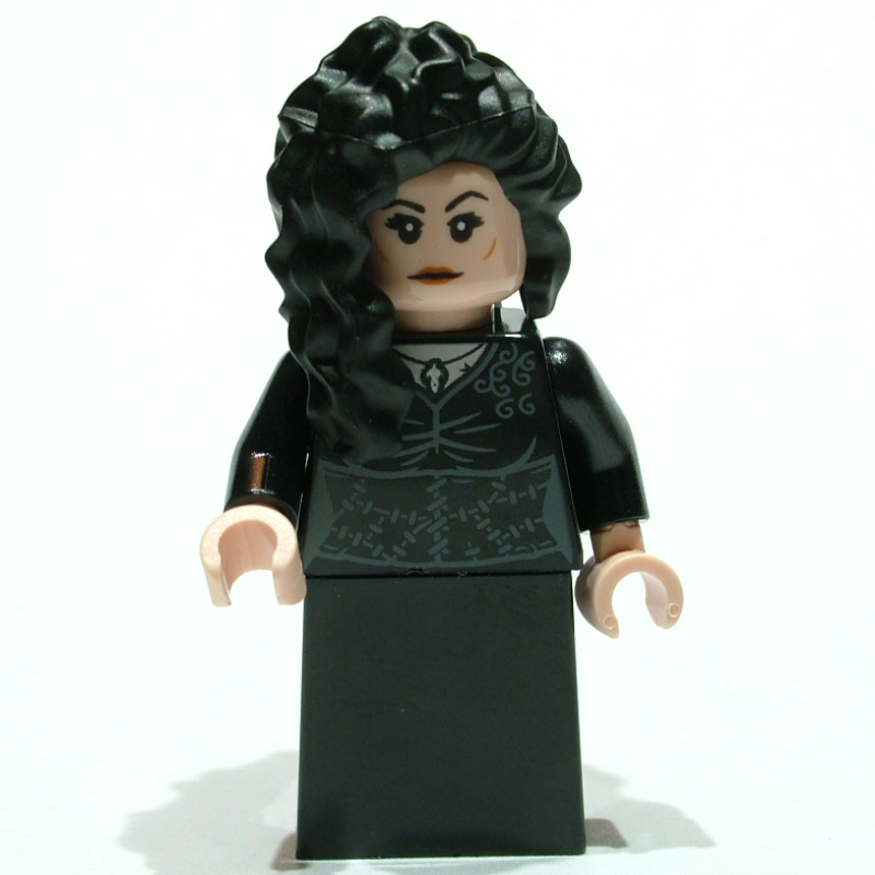Lego Bellatrix Lestrange, Black Dress, Plain Skirt