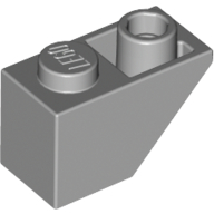Lego Brick Sloped Inverted 45° 2 x 1 / Light Bluish Gray