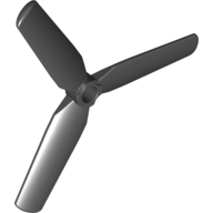 Lego Propeller 3 Blade 9 Diameter / Black