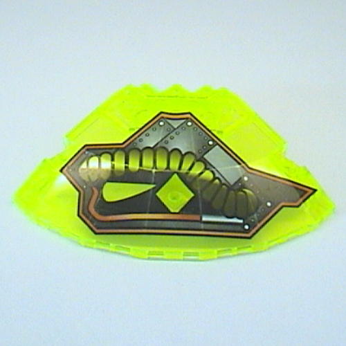 Lego Panel 10 x 10 x 2 1/3 Quarter Saucer Top with Stingray Print Left (teardrop at front & points left)
