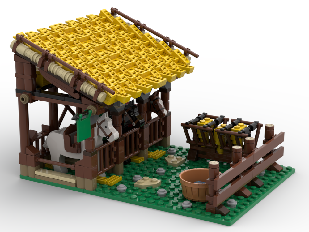 Lego Medieval stables