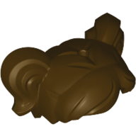 Lego Hair 2 Ponytails / Dark Brown