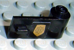 Lego Door 1 x 3 x 1 Right with World City Gold Police Badge Pattern (Sticker) - Set 7032