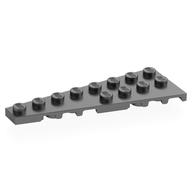 Lego Wedge Plate 8 x 3, 8° Left / Metallic Silver