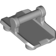 Lego Plate Special / Shield Rectangular with 4 Studs, Handle / Light Bluish Gray