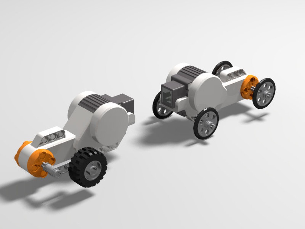 Lego NXT L-Motor generator with car