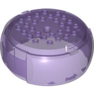 Lego Pod, Center Barrel Section 10 x 10 x 3 1/3 X-Pod / Trans-Medium Purple