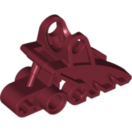 Lego Large Figure Foot, with Ball Joint Socket 2 x 3 x 5 / Dark Red