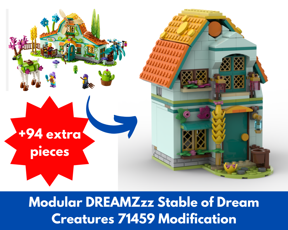 Lego Modular DREAMZzz Stable of Dream Creatures 71459 Modification