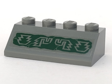 Lego Slope 45 2 x 4 with Aztec Symbols Pattern (Sticker) - Set 7627