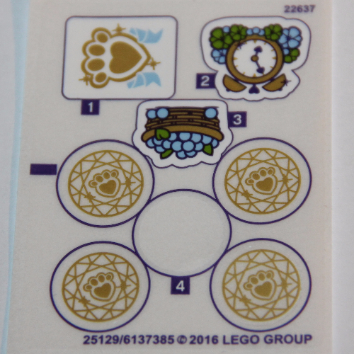 Lego Sticker Sheet for Set 41142-1 / [No Color/Any Color]