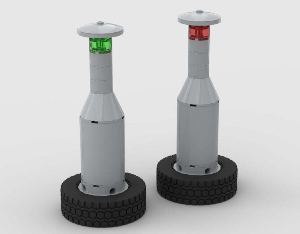 Lego Harbour Buoy in Technic scale