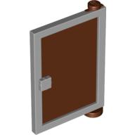 Lego Door 1 x 4 x 5 Right with Reddish Brown Glass