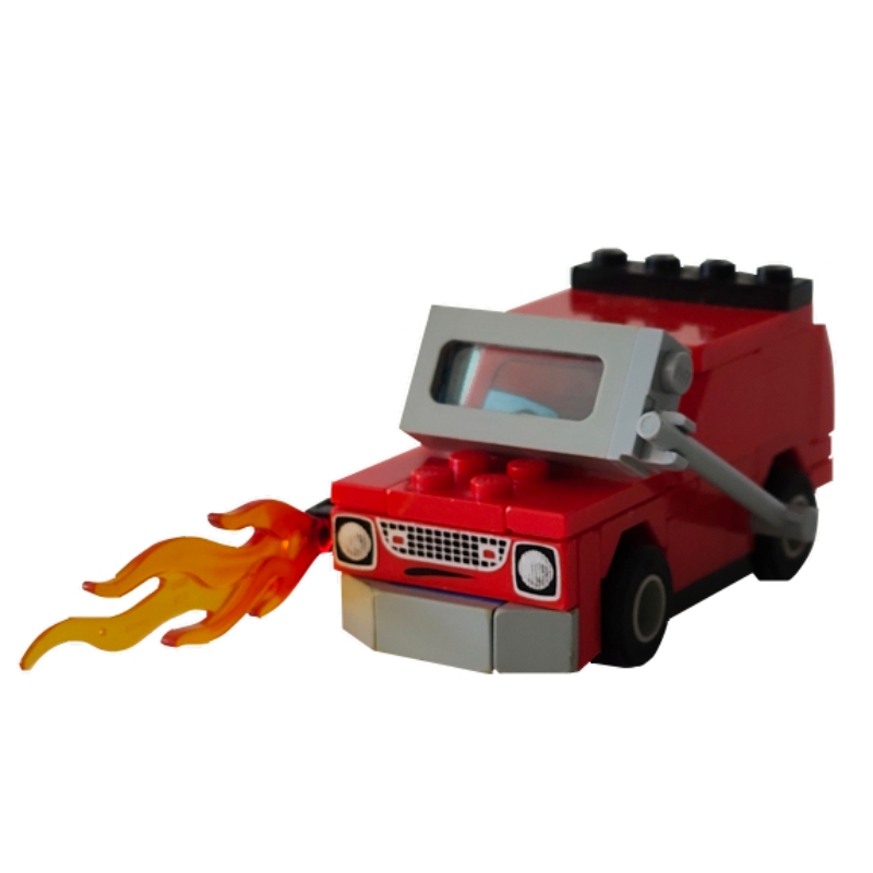 Lego Grem, Red, Visor