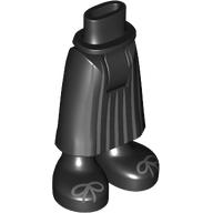 Lego Minidoll Hips and Skirt with Ankles with Dark Bluish Grey Stripes, Laces Print