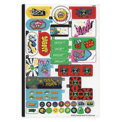 Lego Sticker Sheet for Set 71461-1