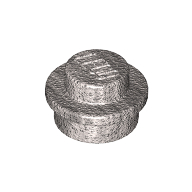 Lego Plate Round 1 x 1 with Solid Stud / Metallic Silver