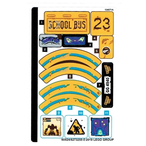 Lego Sticker Sheet for Set 70423-1