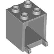 Lego Box 2 x 2 x 2 [Hollow Studs] / Light Bluish Gray