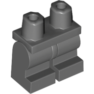 Lego Hips and Dark Bluish Gray Medium Legs [Complete Assembly] / Dark Bluish Gray
