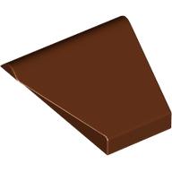 Lego Brick Sloped 45° 2 x 1 Double / Inverted with Bottom Stud Holder / Reddish Brown