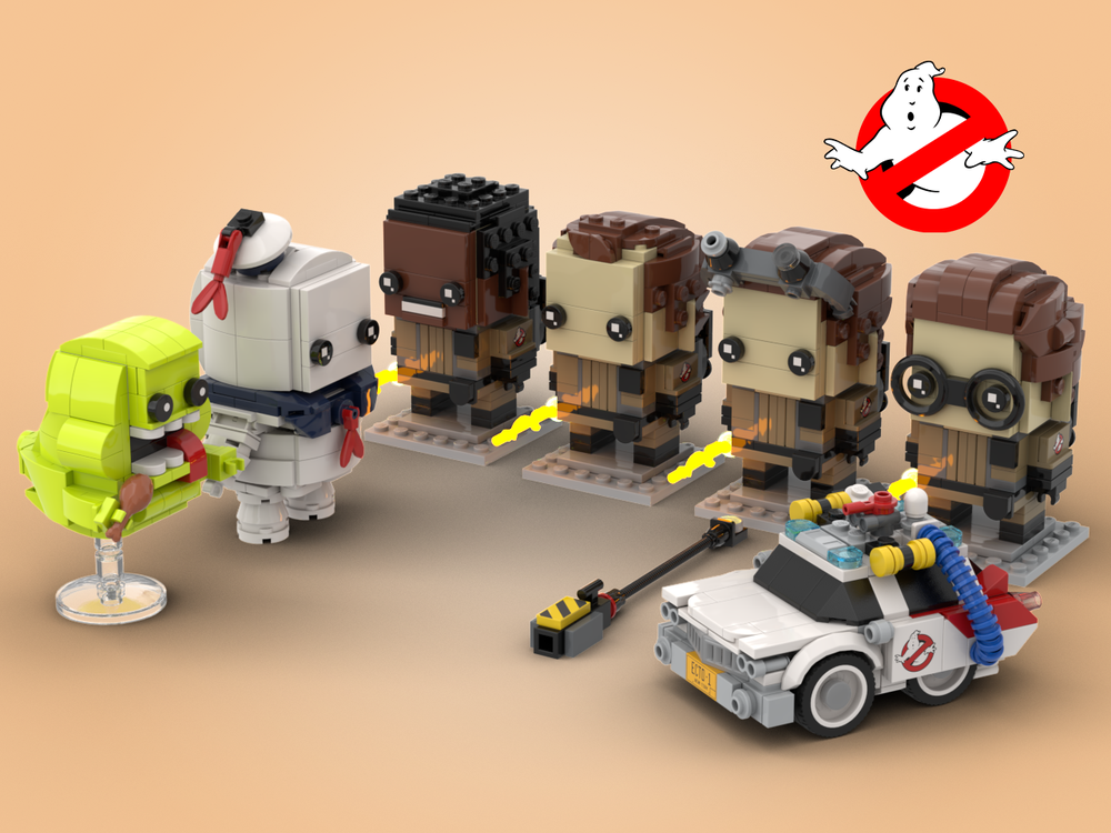 Lego Ghost hunters + Cadillac + ghosts (bundle)