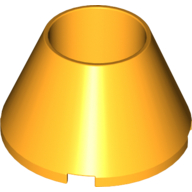 Lego Cone 4 x 4 x 2 Hollow No Studs / Bright Light Orange
