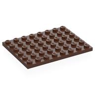 Lego Plate 6 x 8 / Brown