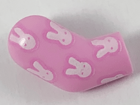 Lego Arm, Right with White Rabbits Pattern