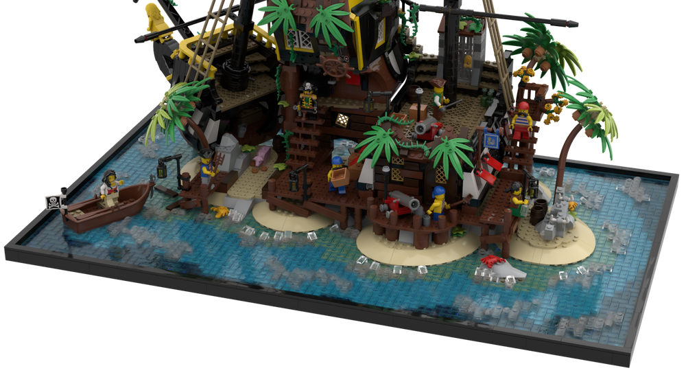 Lego Exposition base for Pirates of Barracuda Bay