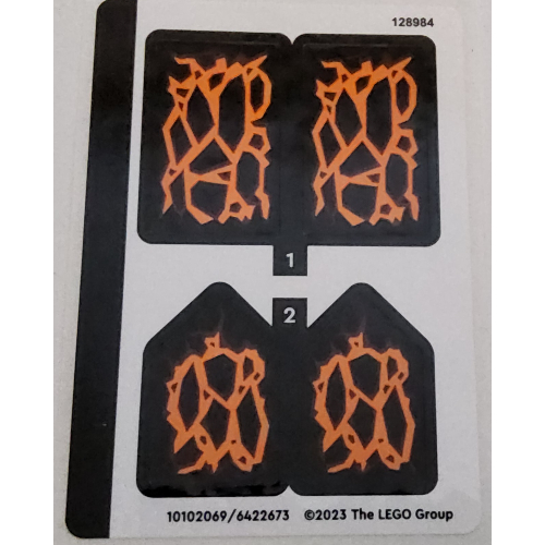 Lego Sticker Sheet for Set 71782-1 / [No Color/Any Color]