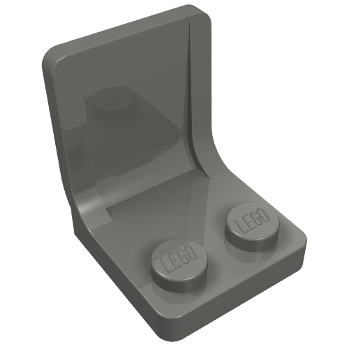 Lego Seat / Chair 2 x 2 / Dark Bluish Gray