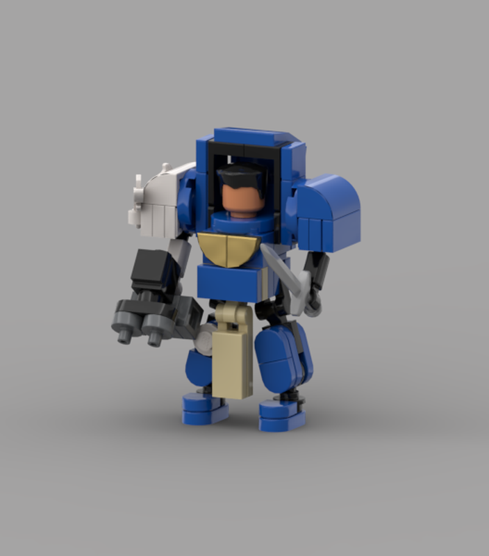 Lego Captain in Terminator Armour ULTRAMARINES