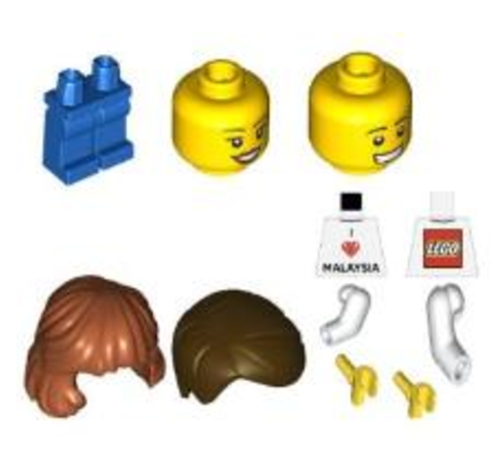 Lego I Love Malaysia Minifigures