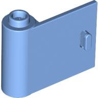 Lego Door 1 x 3 x 2 Left - Open Between Top and Bottom Hinge / Medium Blue