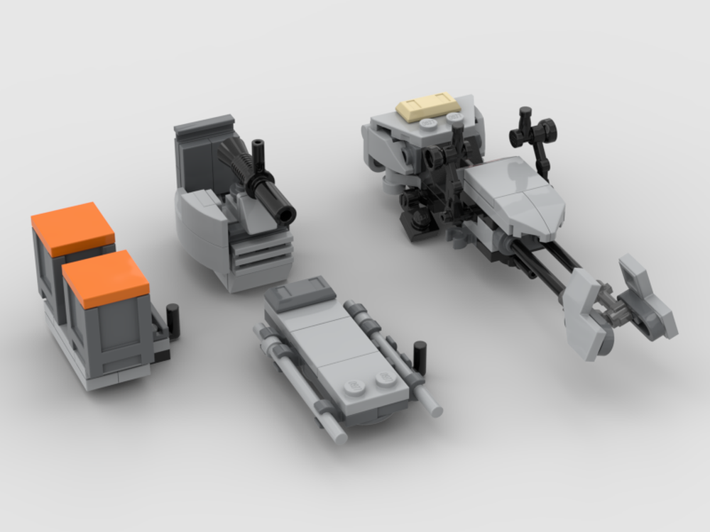 Lego Imperial Speeder Bike with sidecar (3 modules)