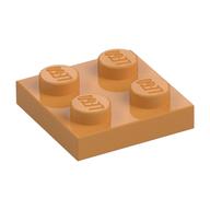 Lego Plate 2 x 2 / Earth Orange