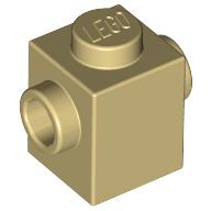 Lego Brick Special 1 x 1 with Studs on 2 Sides / Tan