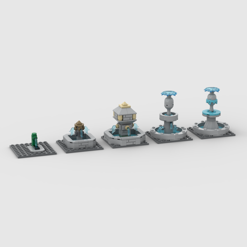 Lego Simple village fountains