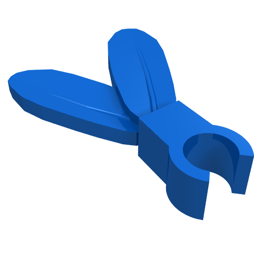 Lego Plume / Feathers with Clip / Blue