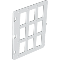 Lego Duplo Door 1 x 4 x 4 with Nine Panes / White