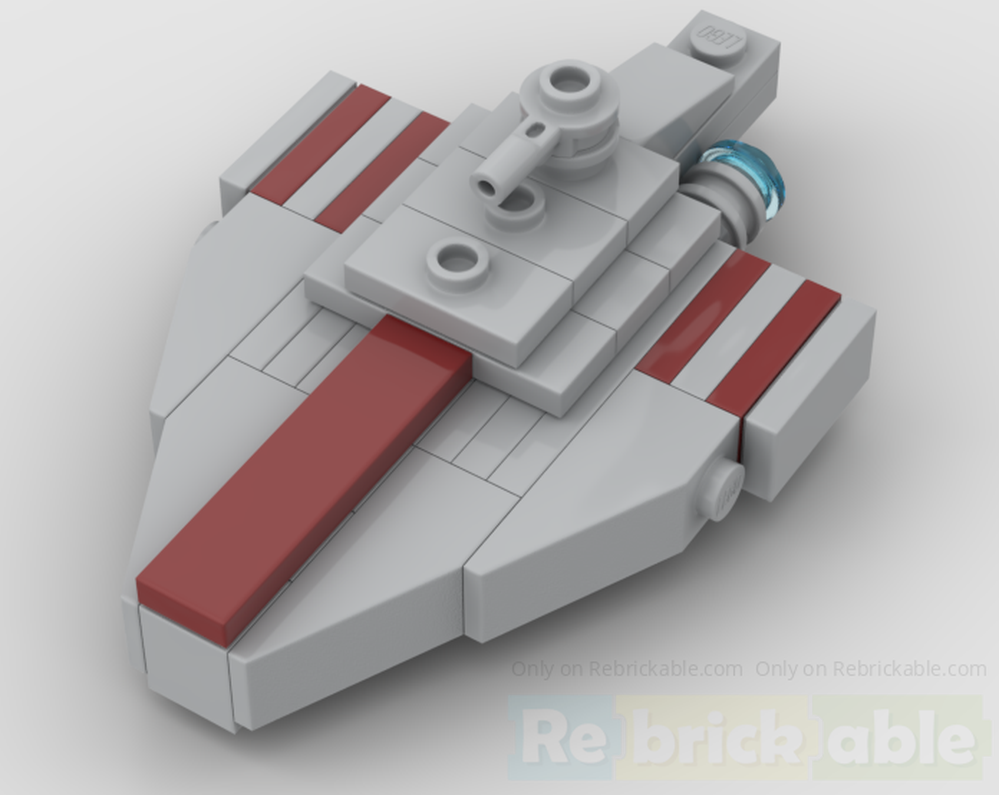 Lego Miniature Acclamator (to-scale with Lucrehulk)