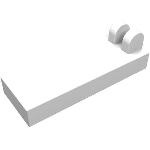 Lego Hinge Tile 1 x 2 1/2 with 2 Fingers on Top / White